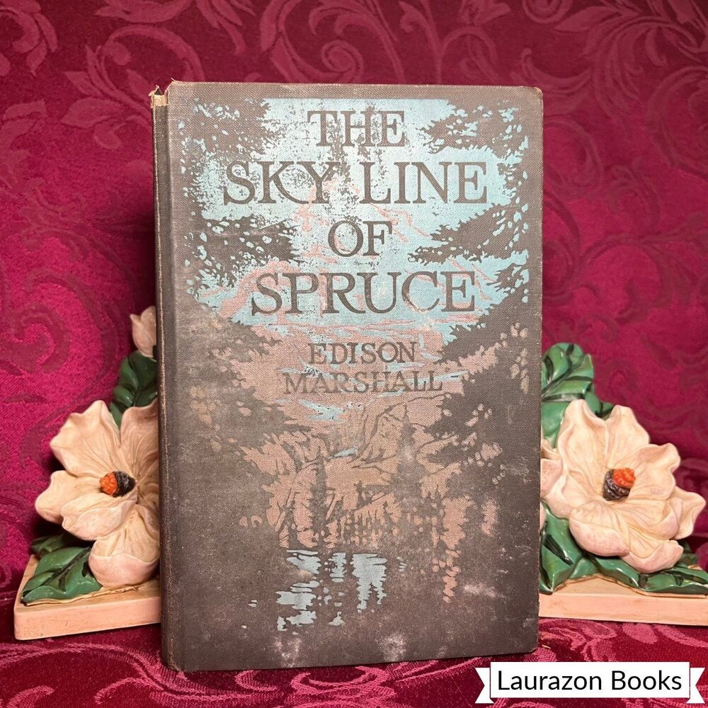 1922 The Sky Line of Spruce by Edison Marshall, Antique Book